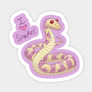 I (Heart) Snakes! Sticker